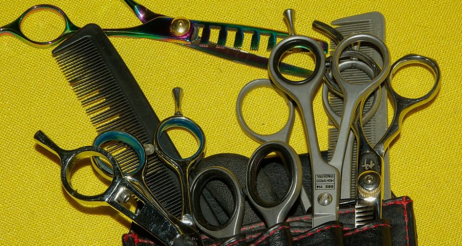 many Hairdressing Scissors